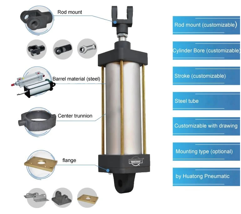 Non-Standard Customized Pneumatic Big Bore Iron Steel Large Impact Cylinder Main Image